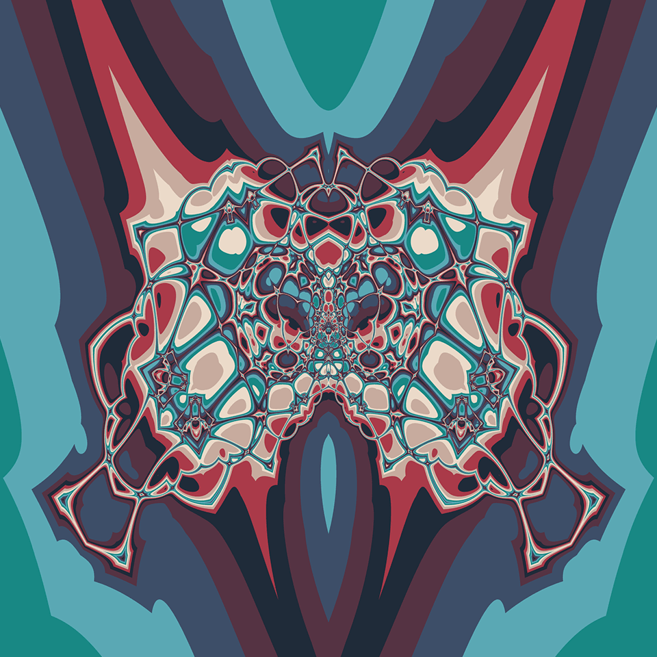 Duality of Zed: This artwork explores patterns not merely described by or created by mathematics, but rather pre-existing structures uncovered through mathematical relationships. These are forms that emerge naturally from pure logic through concise yet powerful expressions like ln(-z)/ln(z) or ln(z)/(z+1).