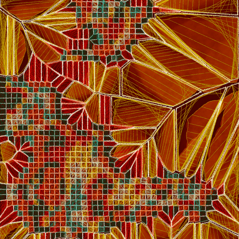 Lattice Bloom: Lattice Bloom is an exploration of emergence — where structure becomes sentient and geometry learns to breathe. The collection unfolds from a coded lattice, an invisible architecture that gives rise to organic symmetry. The result is a meditation on balance: the harmony between algorithm and intuition, order and wildness, logic and longing. Each bloom grows from tension and release, from the quiet dialogue between code and consciousness. The collection asks a simple question: Can an algorithm ache?